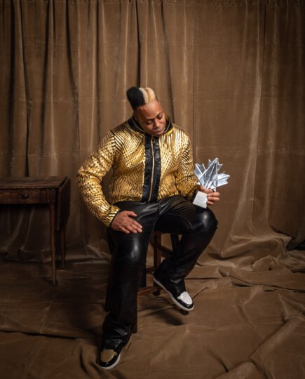 Kardinal Offishall posing for portrait at Canada's Walk of Fame 25th Anniversary