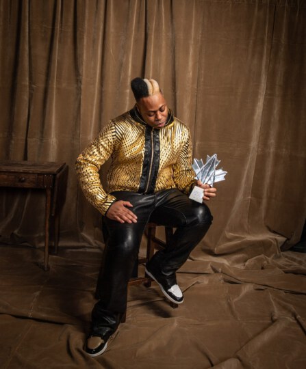 Kardinal Offishall posing for portrait at Canada's Walk of Fame 25th Anniversary