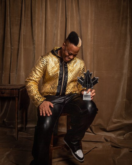Kardinal Offishall posing for portrait at Canada's Walk of Fame 25th Anniversary