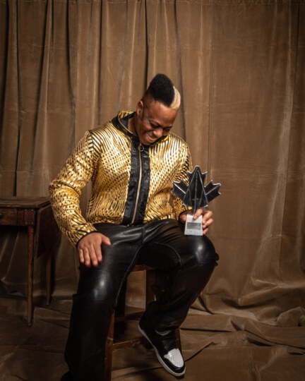 Kardinal Offishall posing for portrait at Canada's Walk of Fame 25th Anniversary