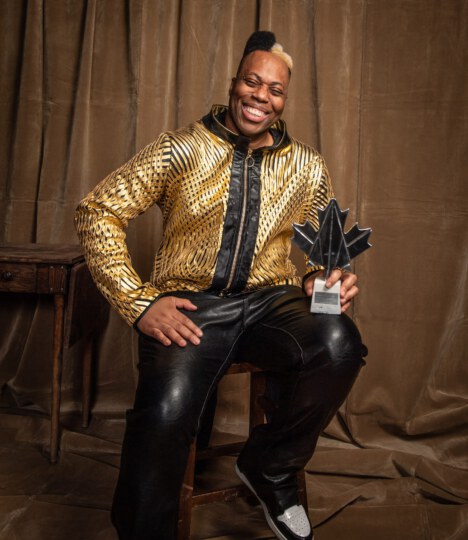 Kardinal Offishall posing for portrait at Canada's Walk of Fame 25th Anniversary