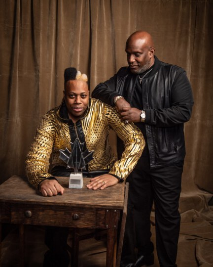Kardinal Offishall posing for portrait at Canada's Walk of Fame 25th Anniversary
