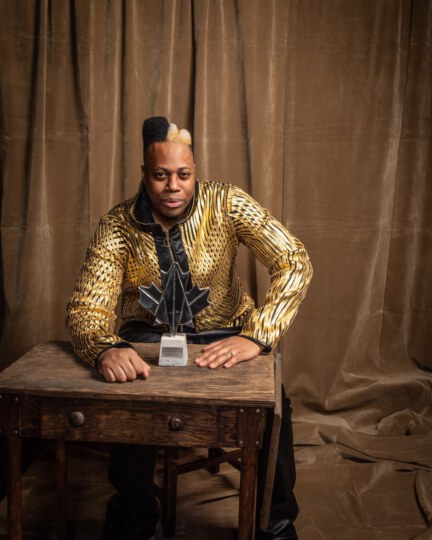 Kardinal Offishall posing for portrait at Canada's Walk of Fame 25th Anniversary