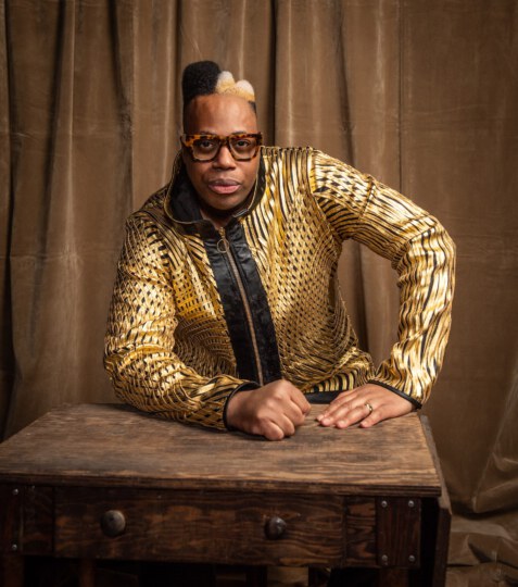 Kardinal Offishall posing for portrait at Canada's Walk of Fame 25th Anniversary