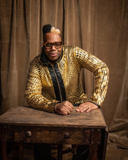 Kardinal Offishall posing for portrait at Canada's Walk of Fame 25th Anniversary