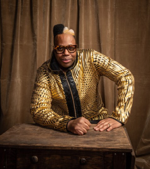Kardinal Offishall posing for portrait at Canada's Walk of Fame 25th Anniversary