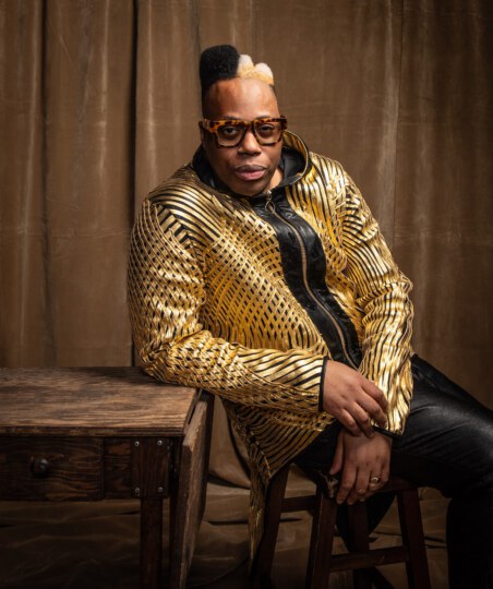 Kardinal Offishall posing for portrait at Canada's Walk of Fame 25th Anniversary