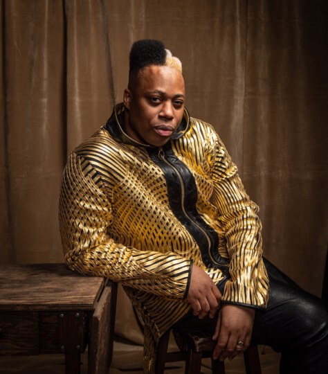 Kardinal Offishall posing for portrait at Canada's Walk of Fame 25th Anniversary