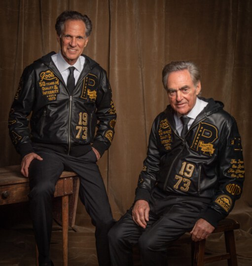 Michael Budman and Don Green (Roots Canada) posing for portrait at Canada's Walk of Fame 25th Anniversary