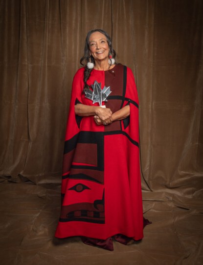 Tantoo Cardinal posing for portrait at Canada's Walk of Fame 25th Anniversary