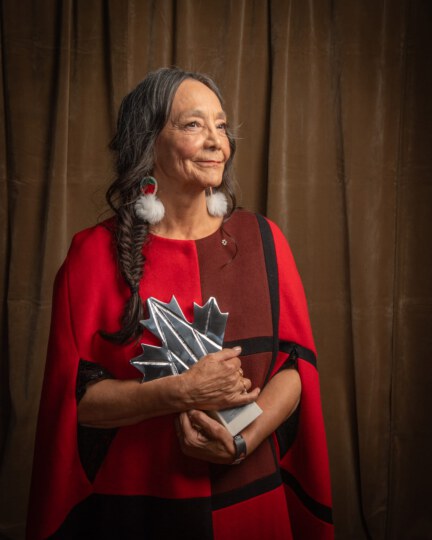 Tantoo Cardinal posing for portrait at Canada's Walk of Fame 25th Anniversary