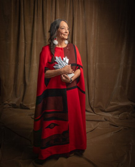 Tantoo Cardinal posing for portrait at Canada's Walk of Fame 25th Anniversary