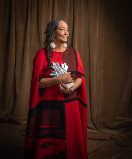 Tantoo Cardinal posing for portrait at Canada's Walk of Fame 25th Anniversary