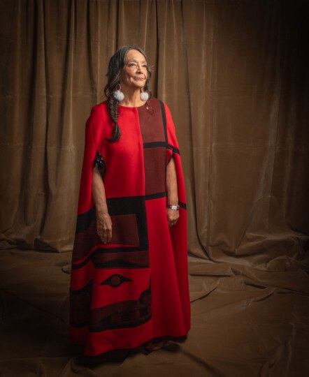 Tantoo Cardinal posing for portrait at Canada's Walk of Fame 25th Anniversary