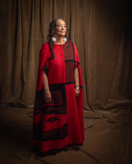 Tantoo Cardinal posing for portrait at Canada's Walk of Fame 25th Anniversary