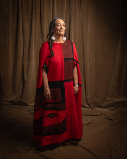 Tantoo Cardinal posing for portrait at Canada's Walk of Fame 25th Anniversary