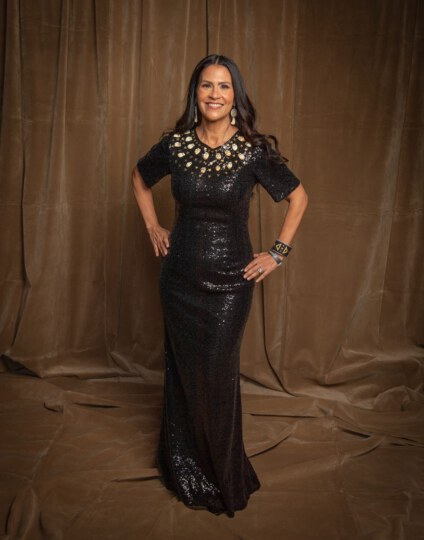 posing for portrait at Canada's Walk of Fame 25th Anniversary