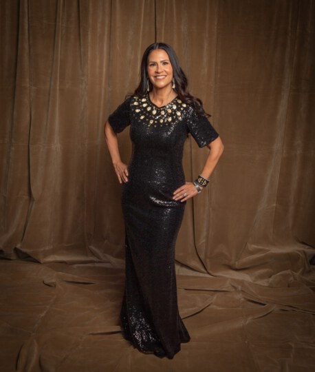 posing for portrait at Canada's Walk of Fame 25th Anniversary