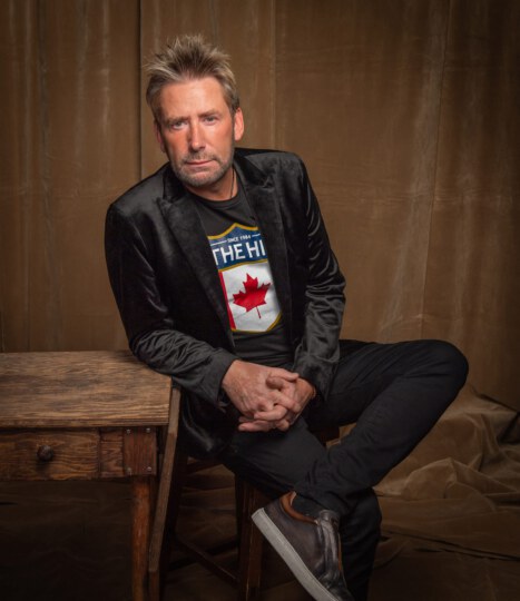Lead singer of Nickelback, Chad Kroeger posing for portrait at Canada's Walk of Fame 25th Anniversary