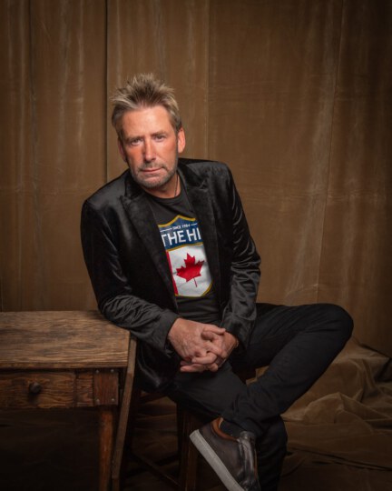 Lead singer of Nickelback, Chad Kroeger posing for portrait at Canada's Walk of Fame 25th Anniversary