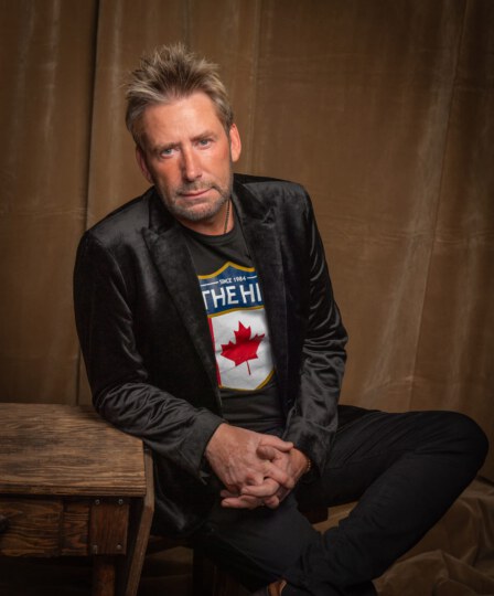 Lead singer of Nickelback, Chad Kroeger posing for portrait at Canada's Walk of Fame 25th Anniversary