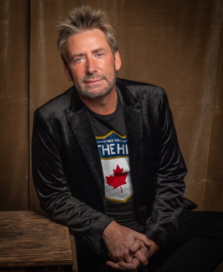 Lead singer of Nickelback, Chad Kroeger posing for portrait at Canada's Walk of Fame 25th Anniversary