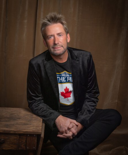 Lead singer of Nickelback, Chad Kroeger posing for portrait at Canada's Walk of Fame 25th Anniversary
