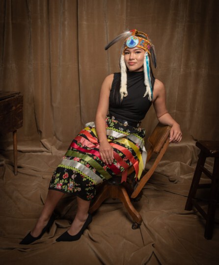 Autumn Peltier posing for portrait at Canada's Walk of Fame 25th Anniversary