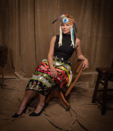 Autumn Peltier posing for portrait at Canada's Walk of Fame 25th Anniversary