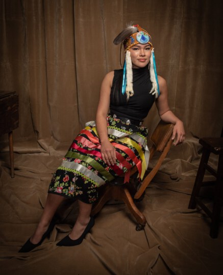 Autumn Peltier posing for portrait at Canada's Walk of Fame 25th Anniversary