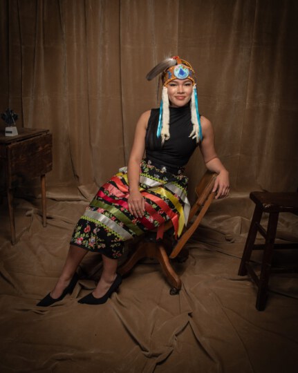 Autumn Peltier posing for portrait at Canada's Walk of Fame 25th Anniversary