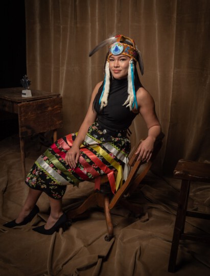 Autumn Peltier posing for portrait at Canada's Walk of Fame 25th Anniversary