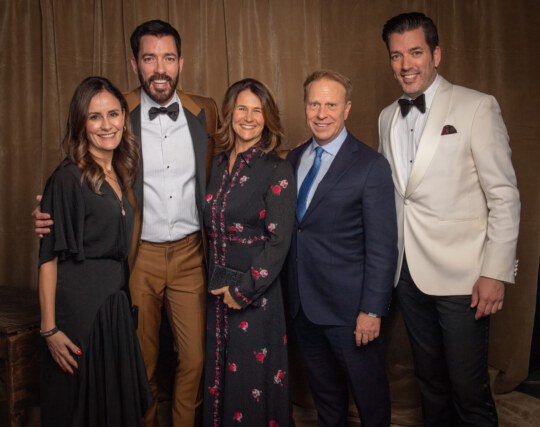Property Brothers posing for portrait at Canada's Walk of Fame 25th Anniversary