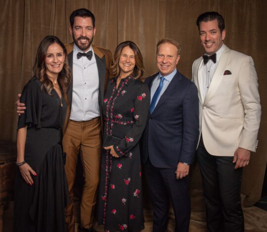 Property Brothers posing for portrait at Canada's Walk of Fame 25th Anniversary