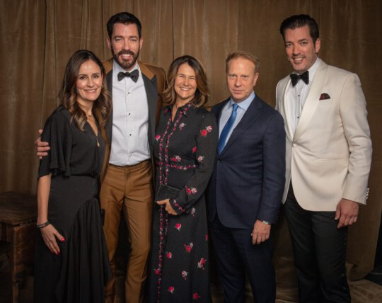 Property Brothers posing for portrait at Canada's Walk of Fame 25th Anniversary
