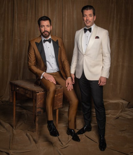 Property Brothers posing for portrait at Canada's Walk of Fame 25th Anniversary