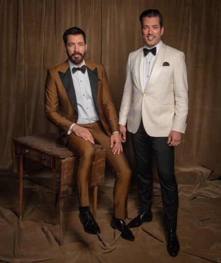 Property Brothers posing for portrait at Canada's Walk of Fame 25th Anniversary