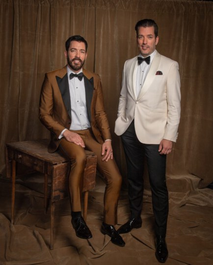 Property Brothers posing for portrait at Canada's Walk of Fame 25th Anniversary