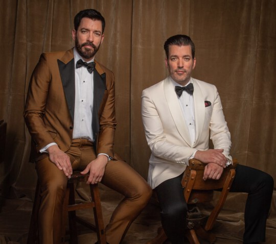 Property Brothers posing for portrait at Canada's Walk of Fame 25th Anniversary