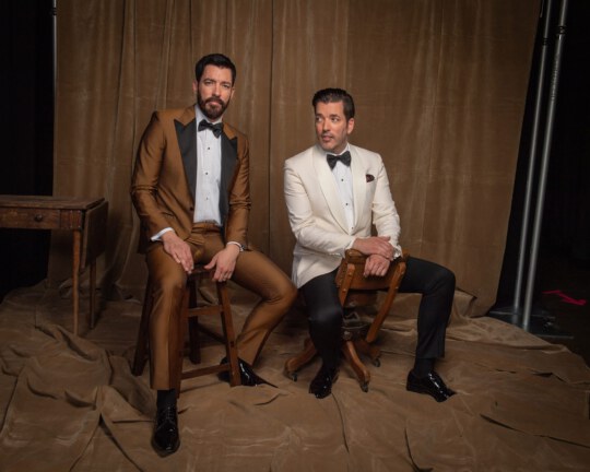 Property Brothers posing for portrait at Canada's Walk of Fame 25th Anniversary