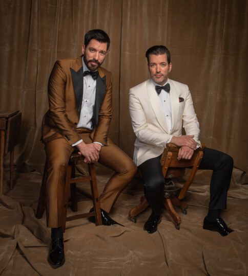 Property Brothers posing for portrait at Canada's Walk of Fame 25th Anniversary