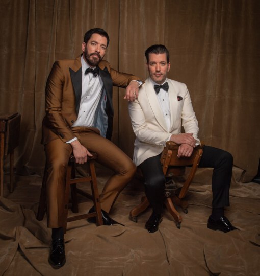 Property Brothers posing for portrait at Canada's Walk of Fame 25th Anniversary