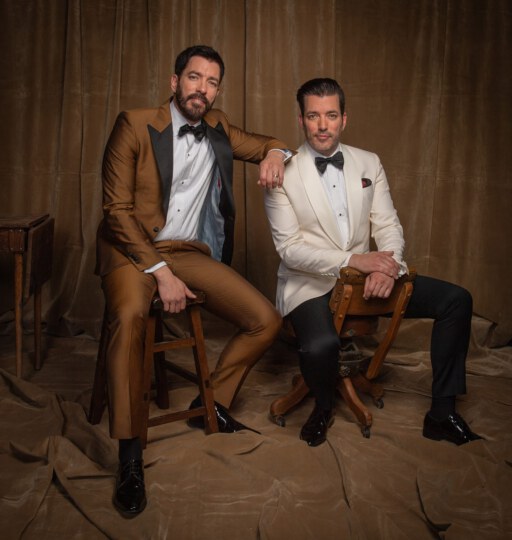 Property Brothers posing for portrait at Canada's Walk of Fame 25th Anniversary