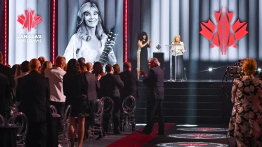 Liona Boyd on stage at 2025 awards gala