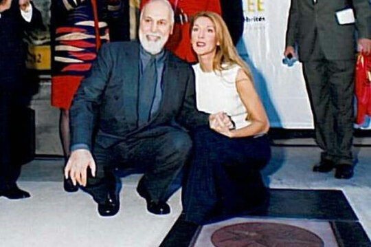Celine Dion with star at the 2006 Red Carpet event