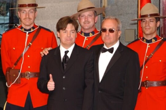 Mike Myers and Mounties at the 2006 Red Carpet event