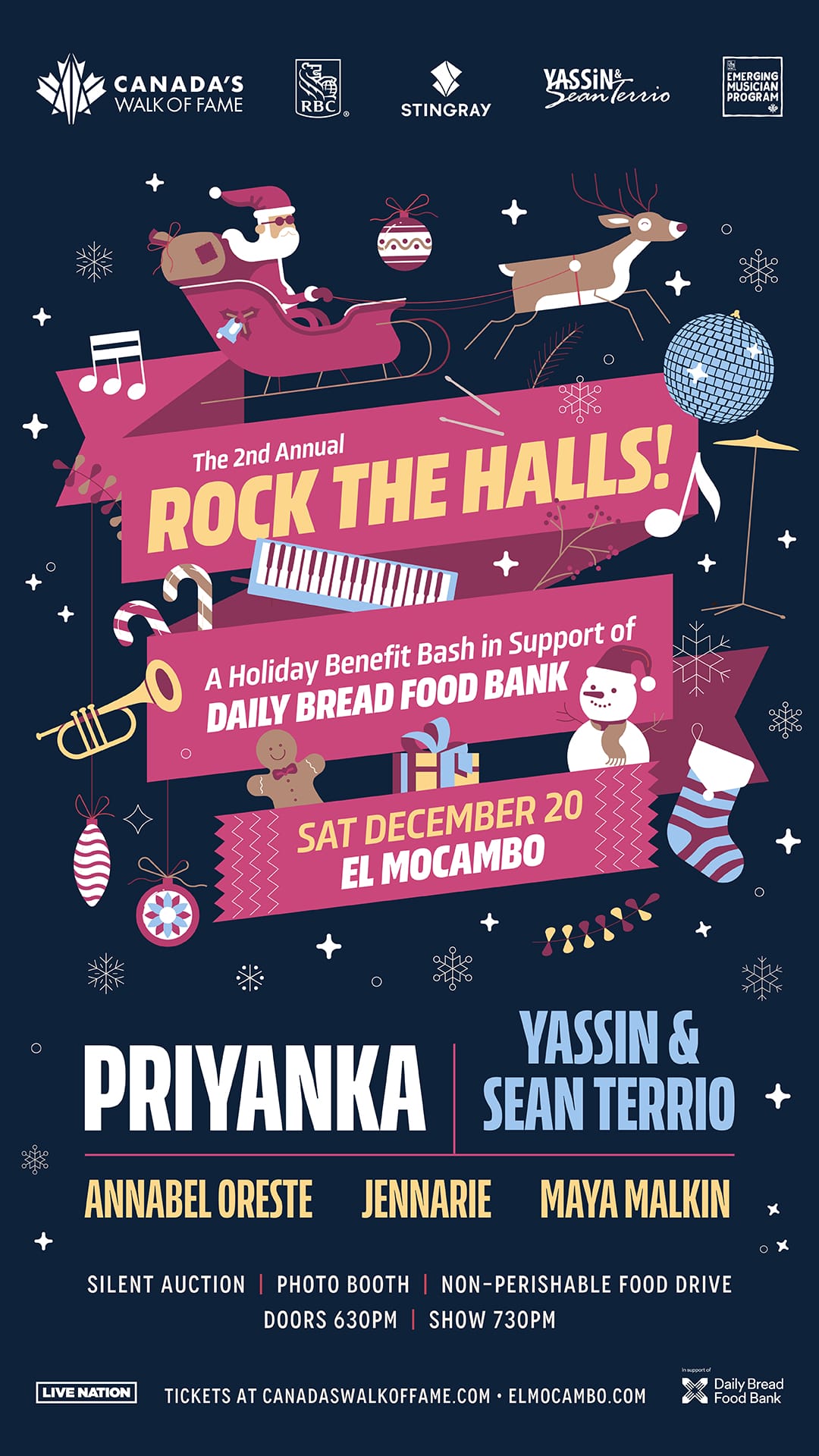 Rock the Halls 2025 Event Poster